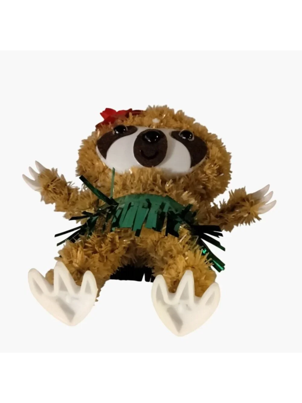 Hula Skirt Tinsel Sloth Decoration Tropical Party Decor Luau Tiki Gift Lot 2
